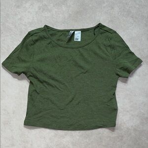 Olive Green Women's Crop Top
